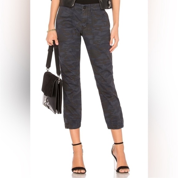 Sanctuary Blue Camo ‘Peace Trooper’ Zip Jogger Pants Sz 26 - Picture 1 of 7